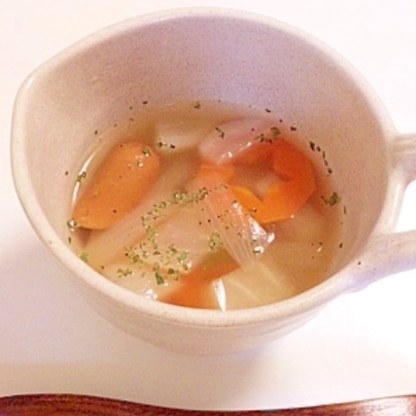 あるものだけ入れる簡単野菜スープ
